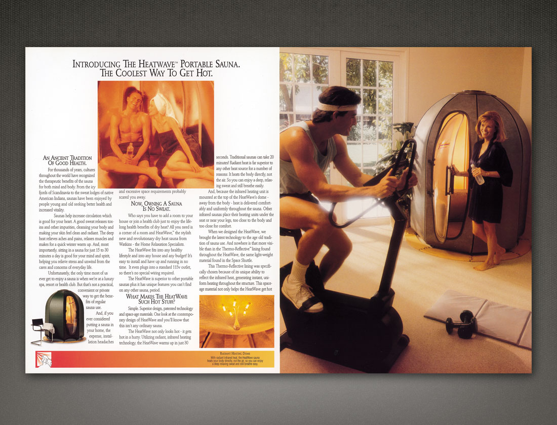 HeatWave Portable Sauna brochure insides
