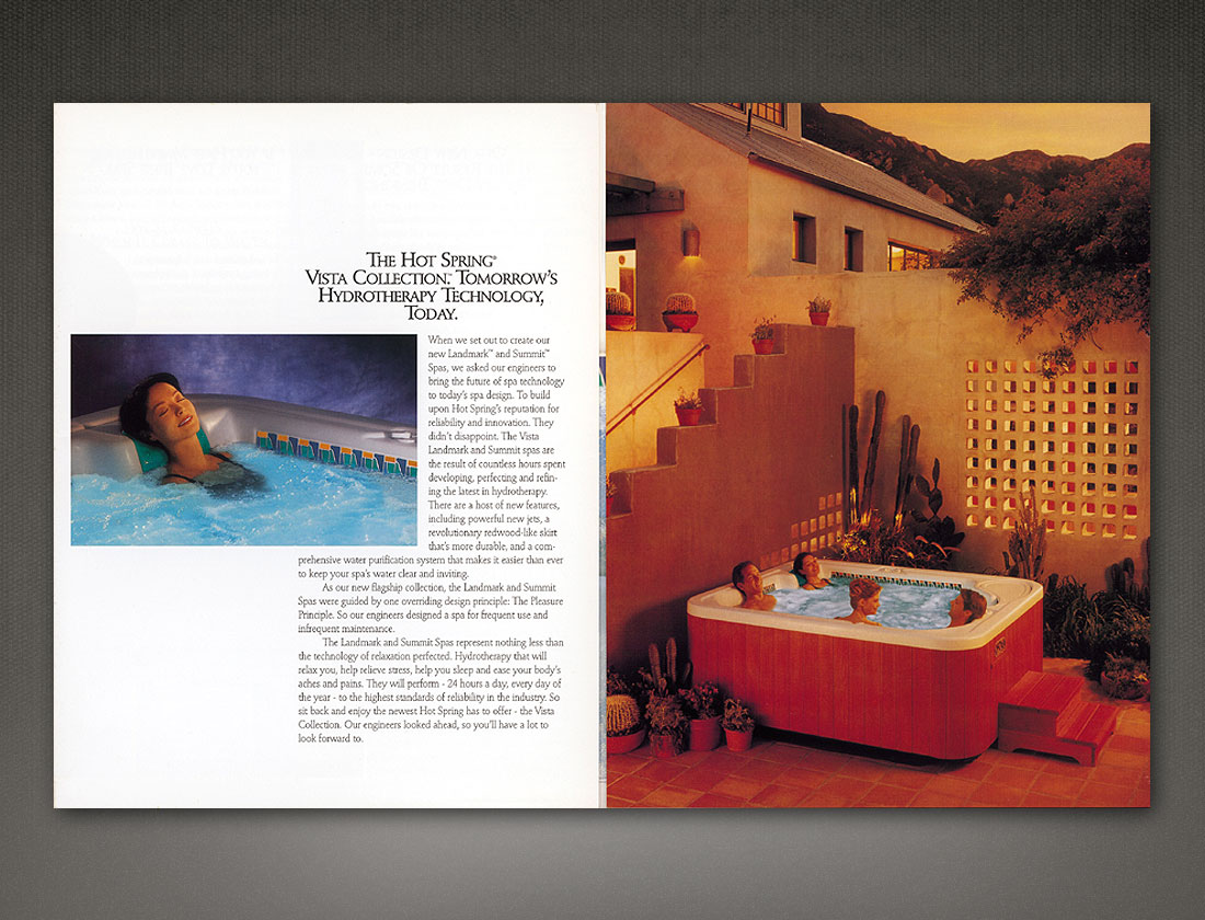 HotSpring Vist Collection brochure first pages