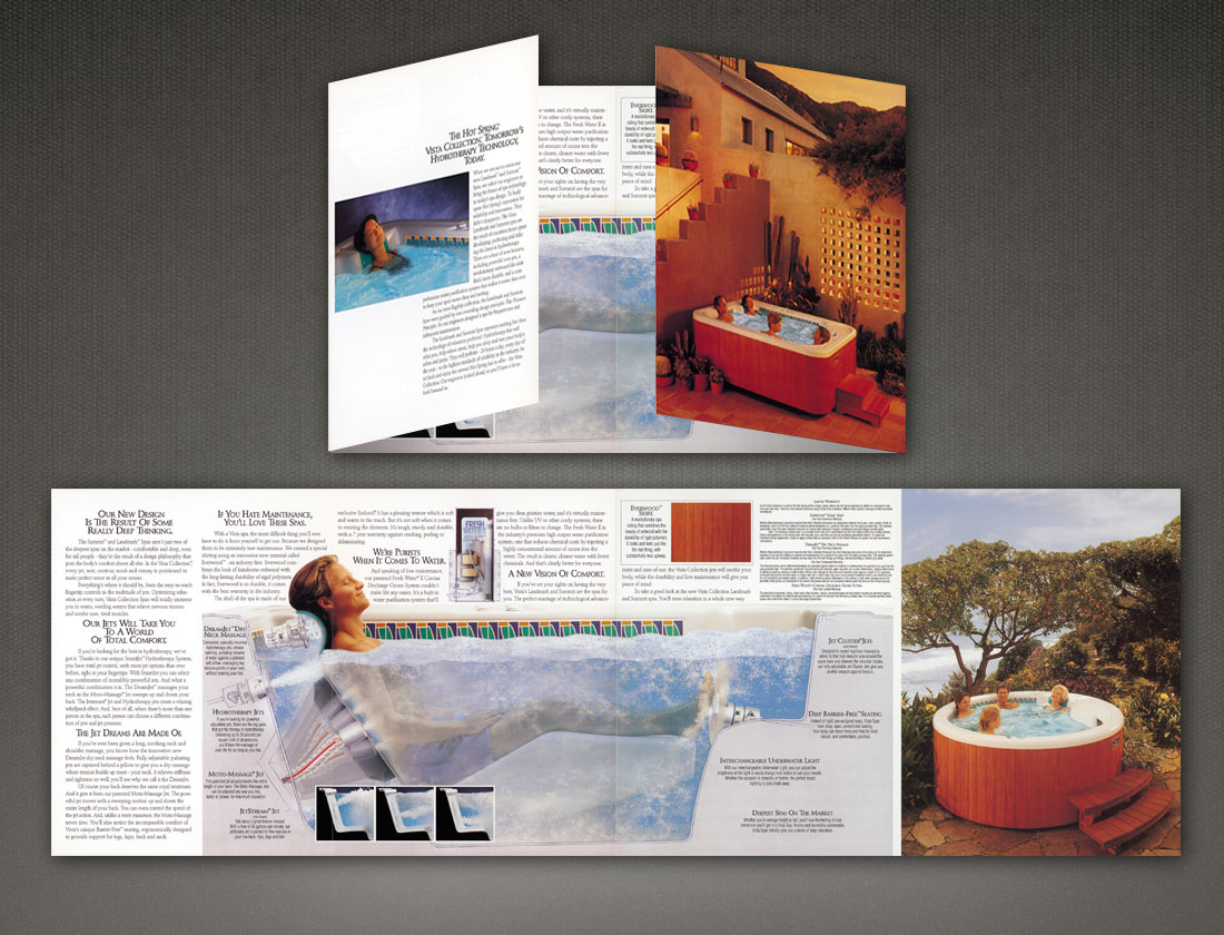 HotSpring Vist Collection brochure gate fold