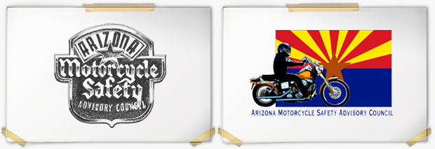 Arizona Motorcycle Safety Advisory Council logo development series 04