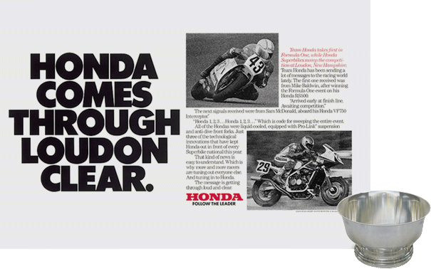 Honda Motorcycles Racing Print Campaign #1