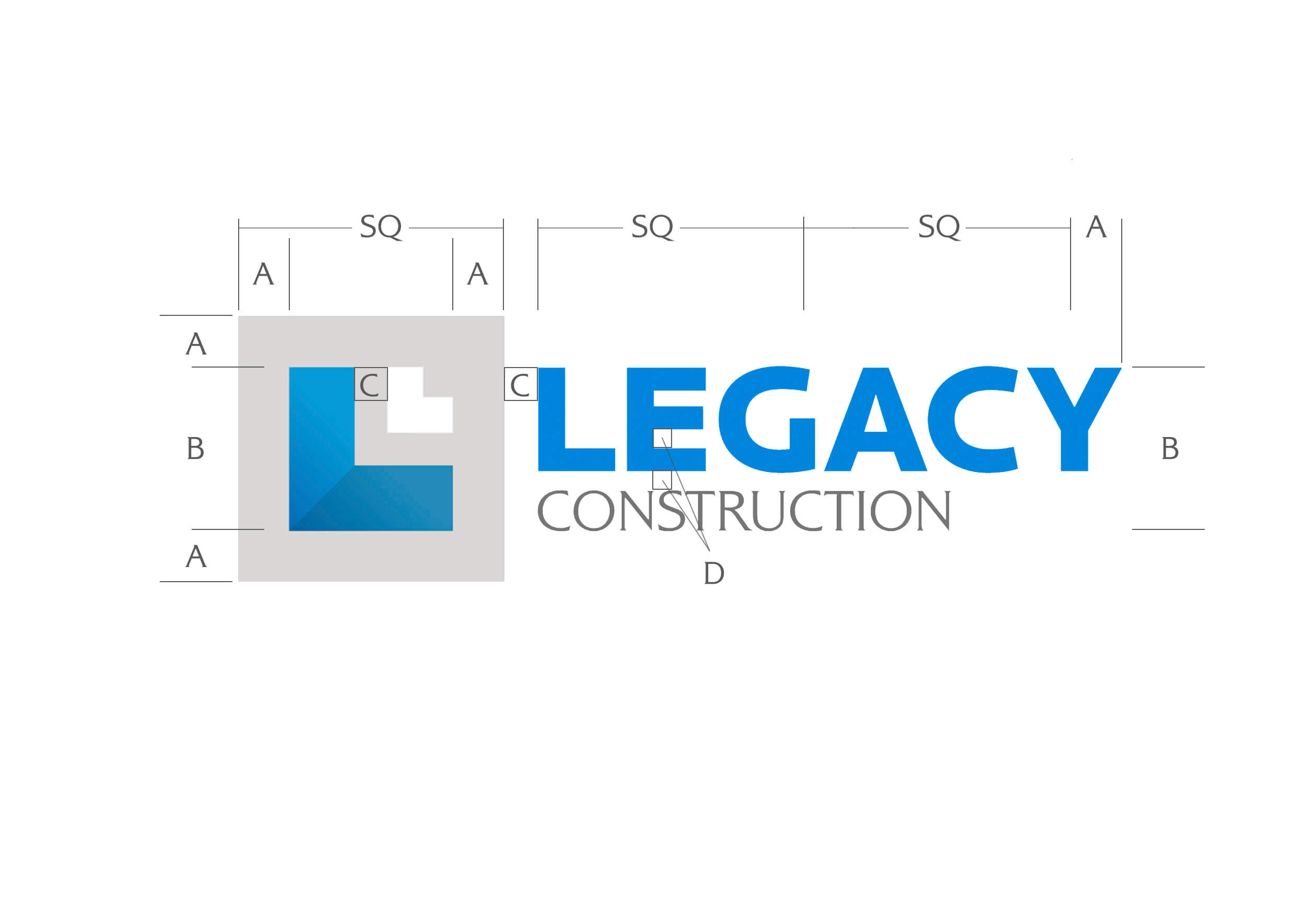 Legacy Construction logo usage