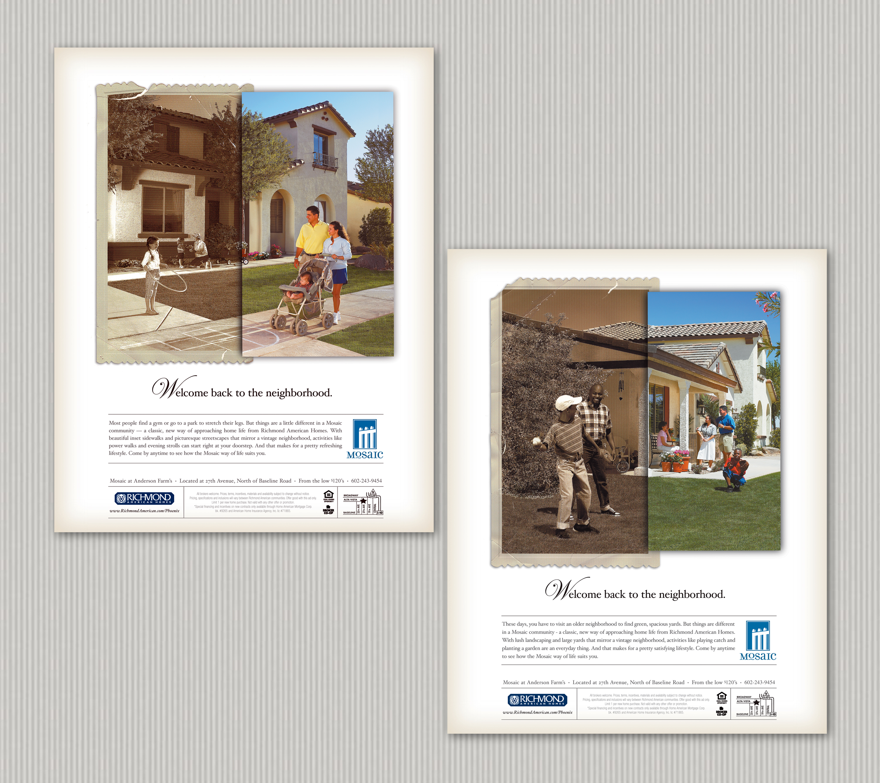 Print campaign, ad #2 for Mosaic at Anderson Farm