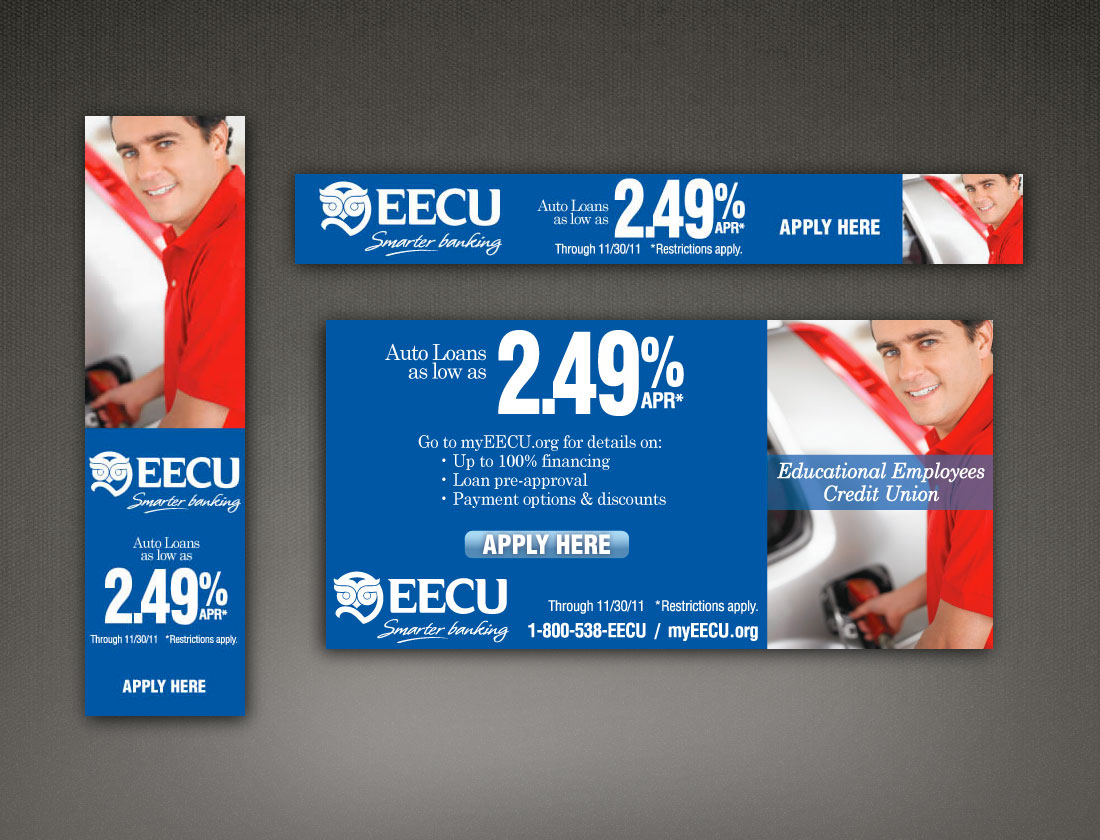 EECU - 2.49% APR web banner ads, group 2