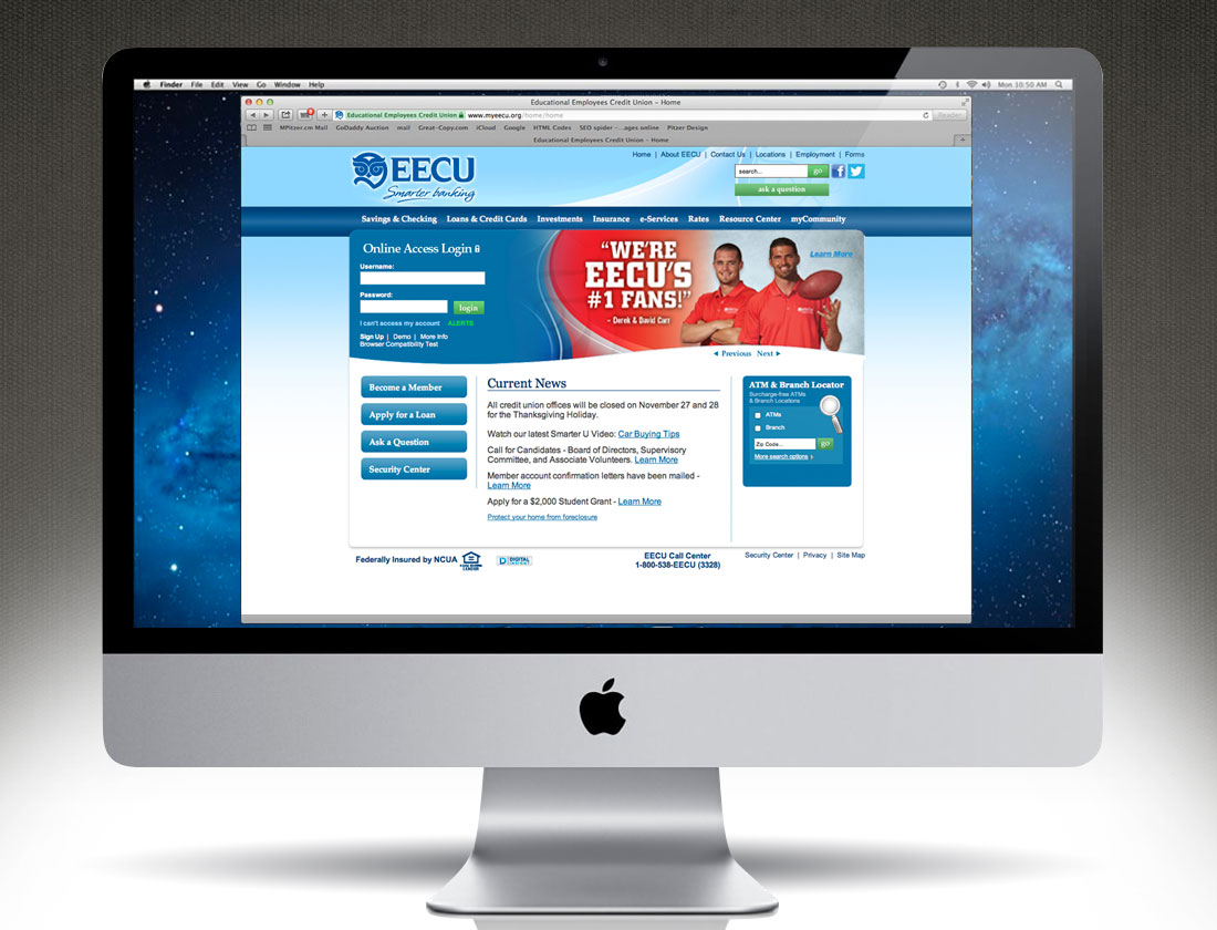 EECU - Carr Campaign website home page image 3