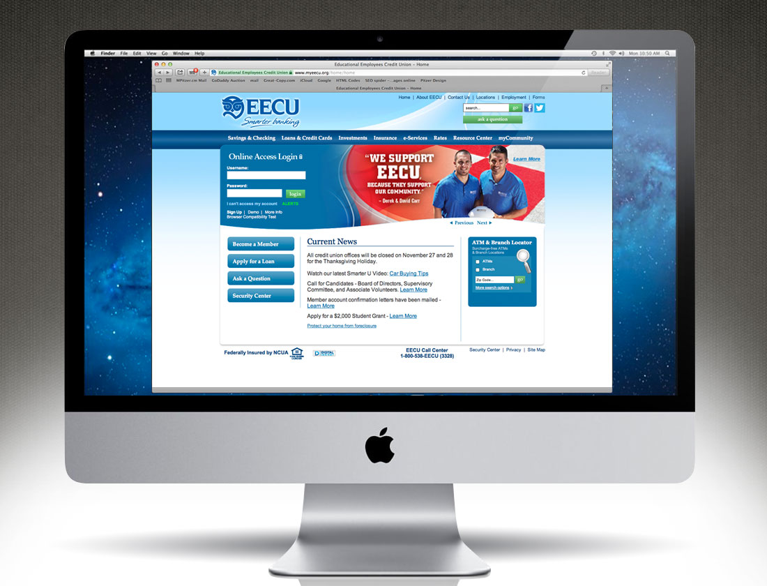 EECU - Carr Campaign website home page image 4
