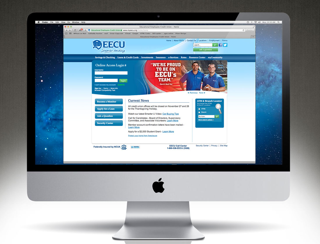 EECU - Carr Campaign website home page image 5