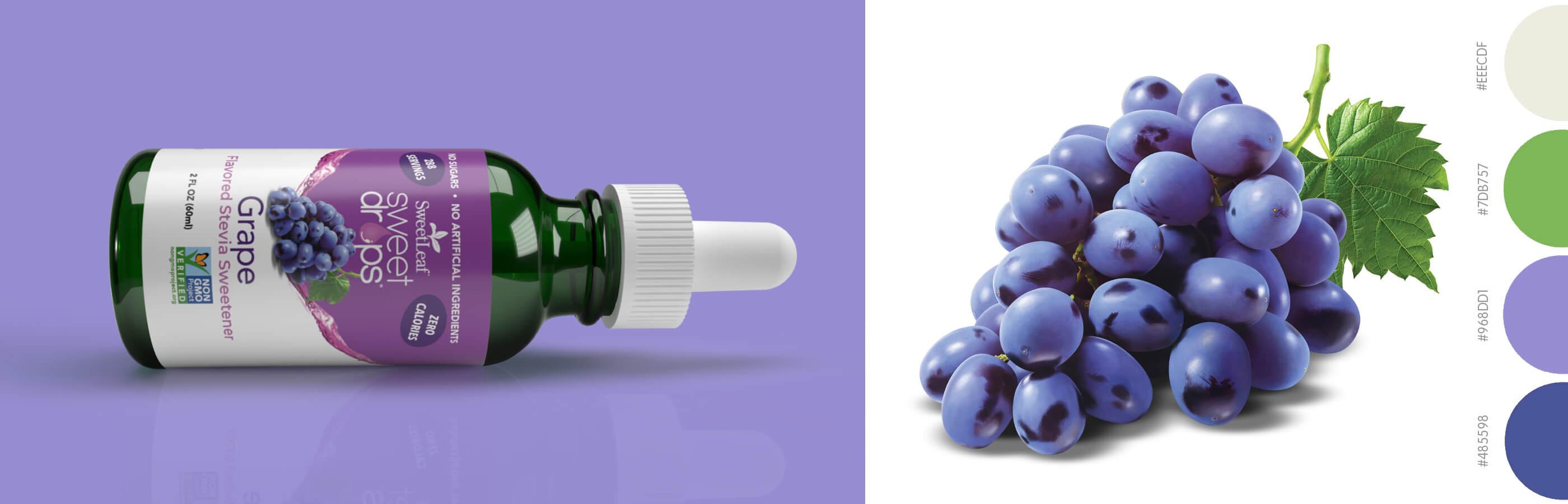 sweet drops grape package design image