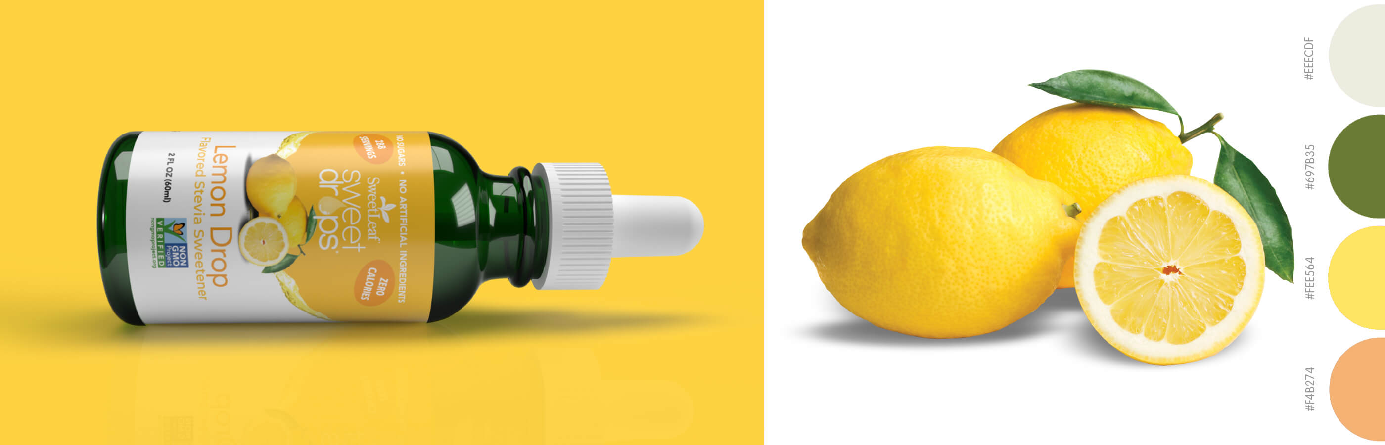 sweet drops lemon package design image