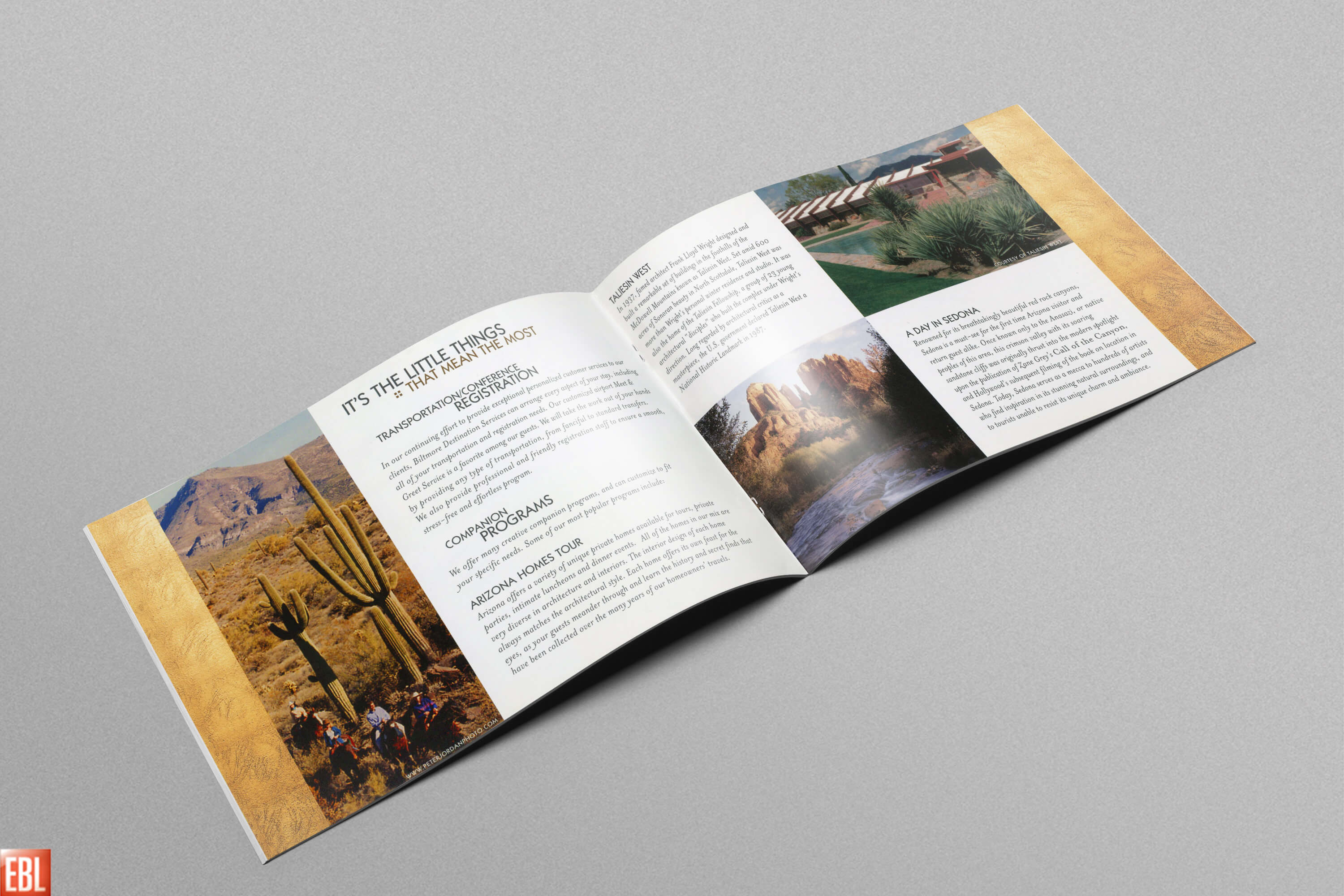 Brochure created for the Arizona Biltmore - pages 3-4