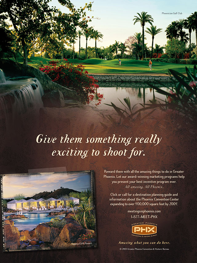 Sample from print campaign created for the Phoenix CVB - 1.