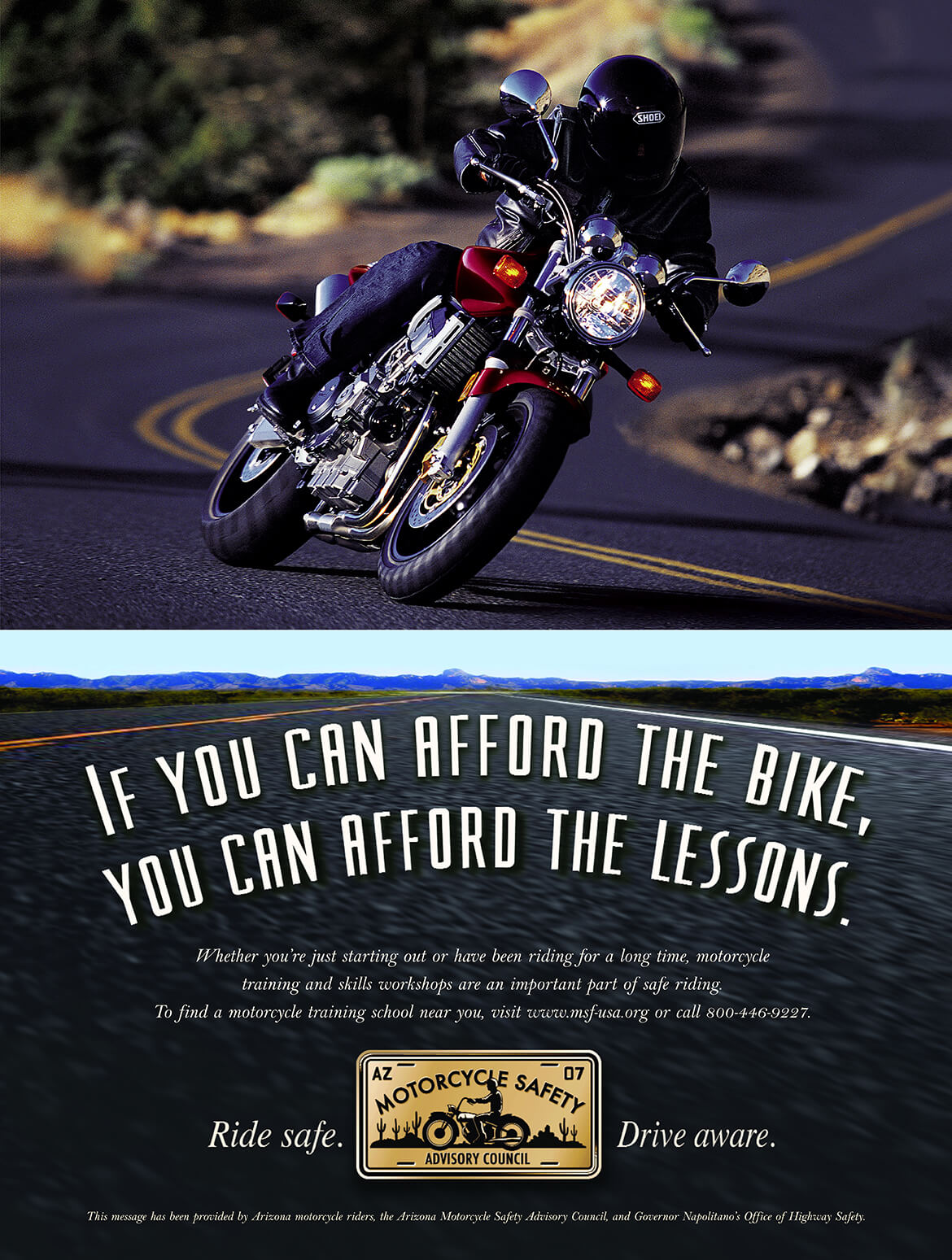 Arizona Motorcycle Safety Advisory Council poster #3