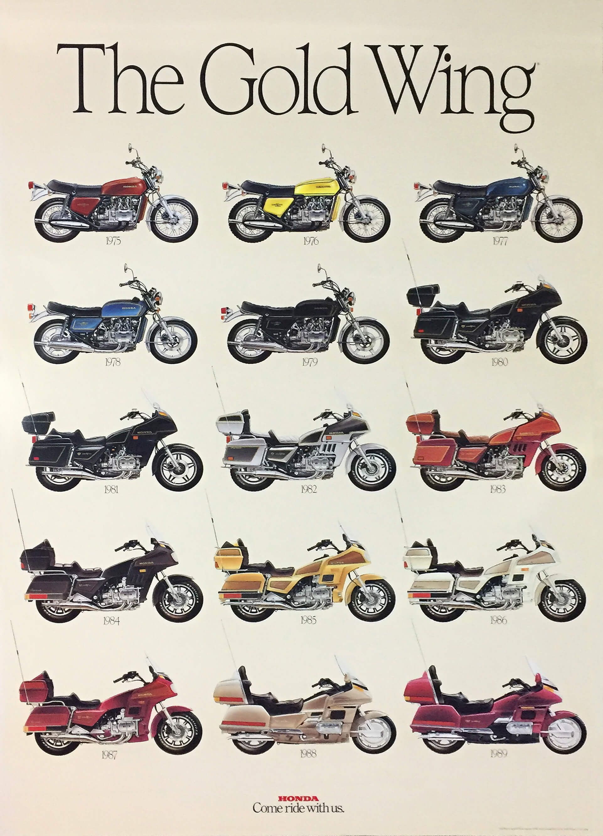 Honda Motorcycles Gold Wing poster