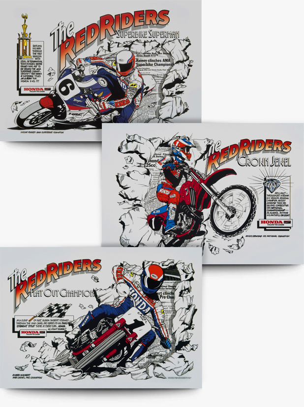 Honda Motorcycles Racing Print Campaign #10