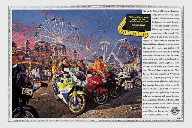 1991 Kawasaki Print Campaign, Old Orchard Beach