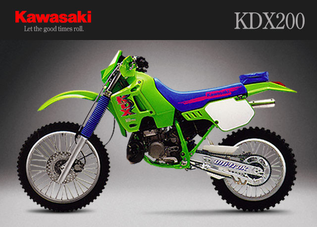 KDX200 Kawasaki motorcyle