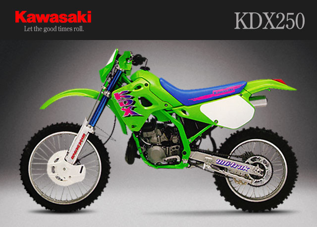KDX250 Kawasaki motorcyle