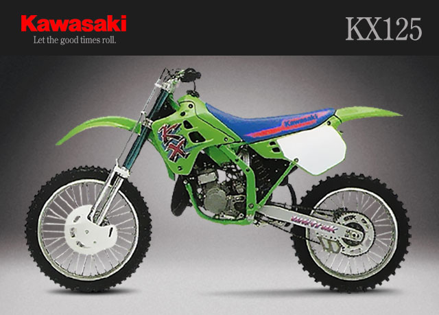 KX125 Kawasaki motorcyle