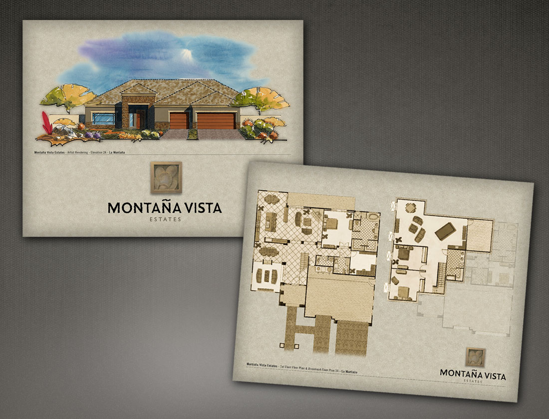 Montaña Vista Estates floor plans and elevation 2