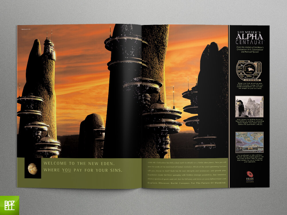Sid Meier's Alpha Centauri Print ad #2