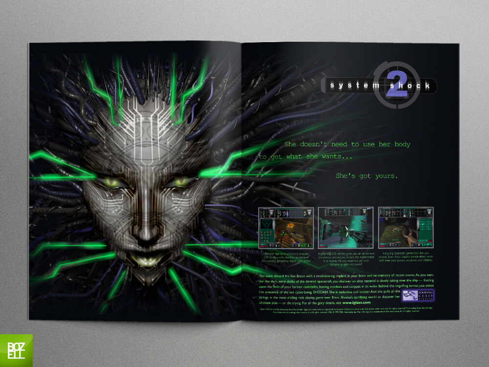 Looking Glass, System Shock 2 print ad #1